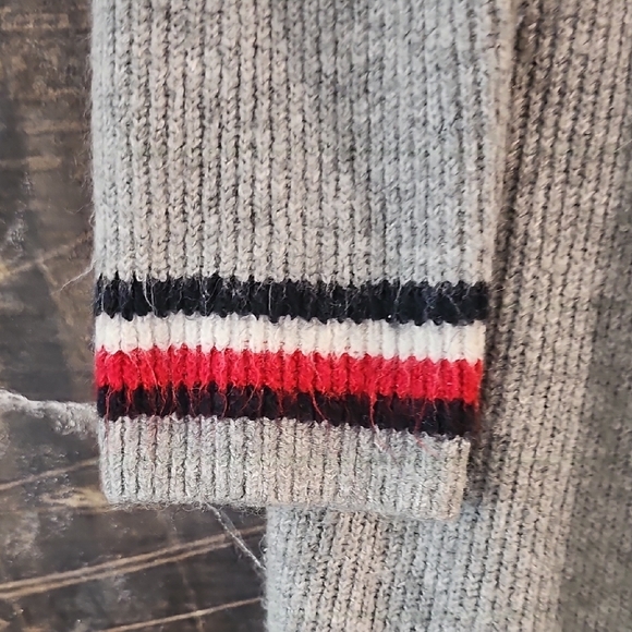 Tommy Hilfiger Gray Open-Front Knit Cardigan - Picture 4 of 6